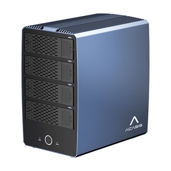 ACASIS 40Gbps 6-Bay Hybrid Storage Enclosure, 4 SATA HDD/SSD + 2 M.2 NVMe, USB4 RAID 0/1/JBOD, Up to 136TB, 8K DisplayPort