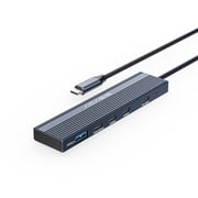 ACASIS 6-in-1 USB-C Hub with 4K@60Hz Video, 10Gbps USB 3.2 Gen 2, and 100W PD Charging   Phantom Gray