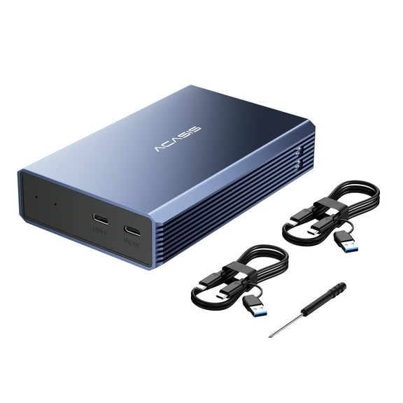 ACASIS External RAID Dual-Bay Disk Array Enclosure USB-C to SATA Supports 12TB
