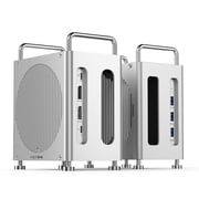ACASIS Mac Mini M4 Dock with NVMe SSD Enclosure, 40Gbps USB4 Docking Station, Dual DisplayPort, SD/TF 4.0, 3 USB-A, PD 30W