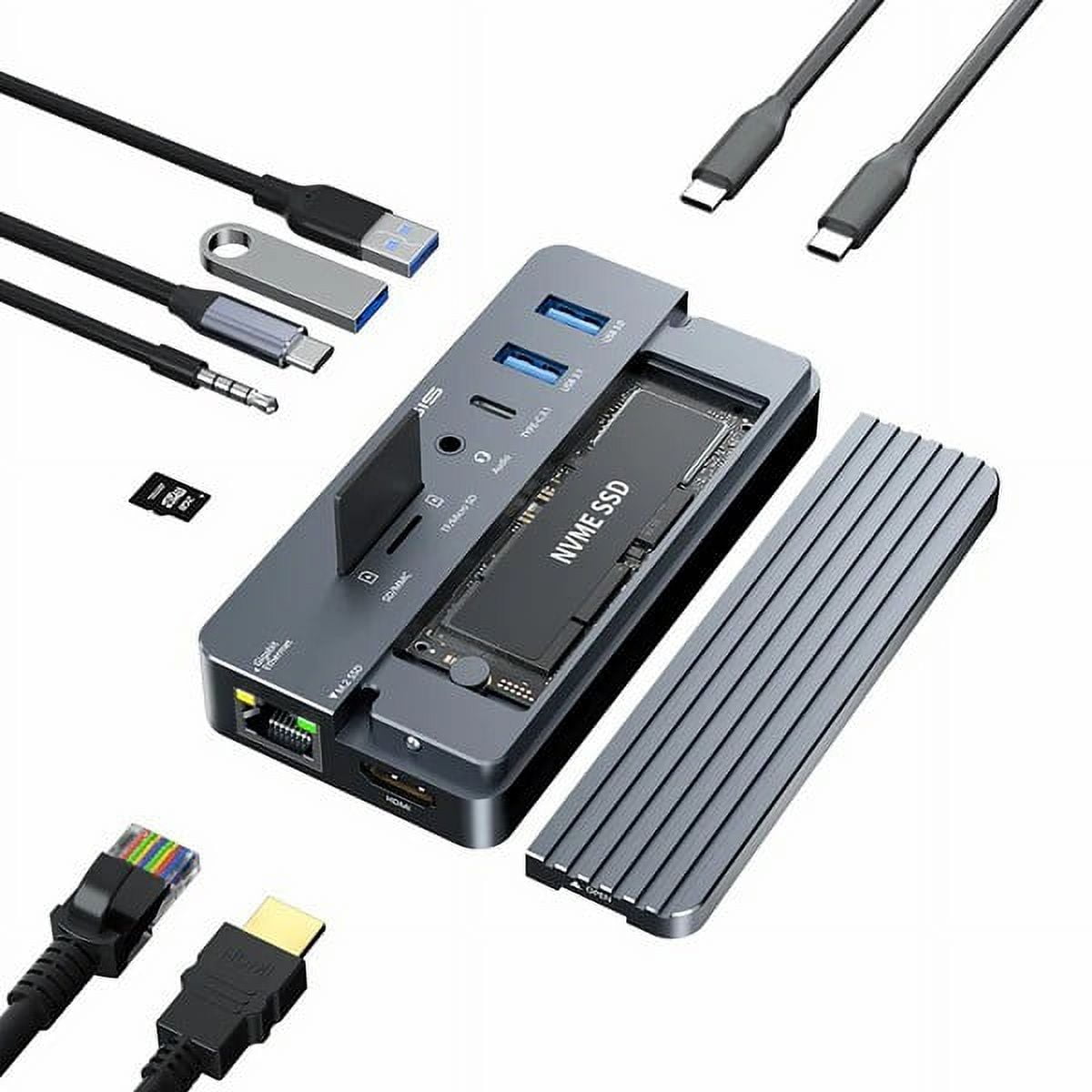 M.2 SSD Reader, ACASIS NVME to USB Adapter Support 10Gbps External SSD  Enclosure for M.2 (M Key) NVMe SSD and (B+M Key) SSD Support Windows XP 7 8  10