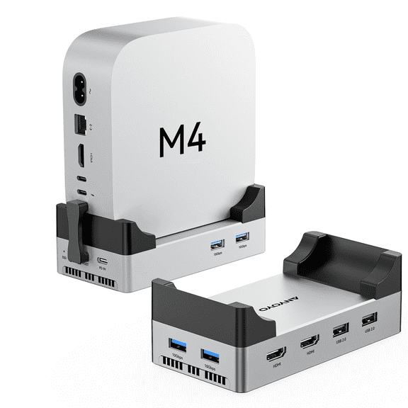 ACASIS Thunderbolt 4 Dock with M.2 NVMe SSD Enclosure, 40Gbps Data Transfer, Dual HDMI 4K@60Hz, 4USB-A 3.2 Gen2, PD30W Power Supply, for MacMini, Laptop, Notebook, Up to 8TB Expansion