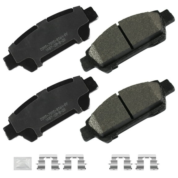 ACB ZONE 4PCS Rear Ceramic Brake Pads for 2005-2010 Toyota Sienna
