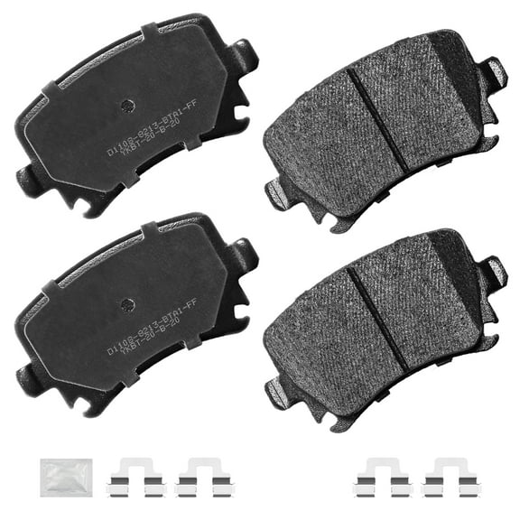 ACB ZONE 4PCS Rear Ceramic Brake Pads for A6 A3 A4 TT Quattro VW CC Eos GTI Jetta Passat R32