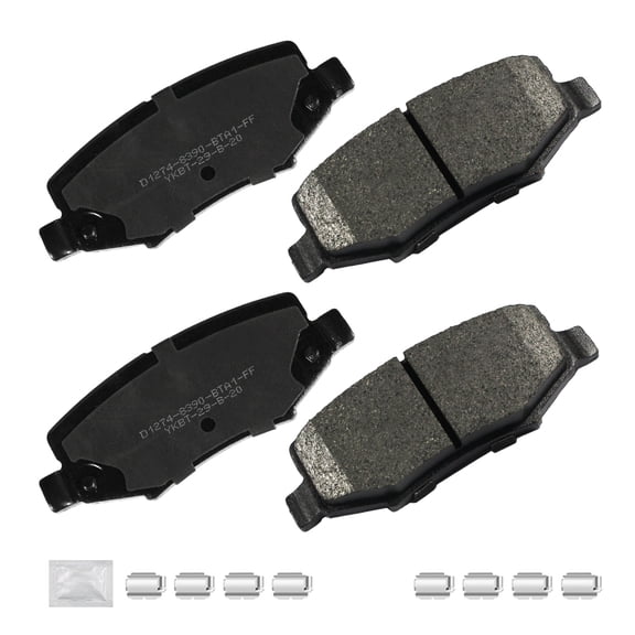ACB ZONE 4PCS Rear Ceramic Brake Pads for Jeep Wrangler Dodge Nitro