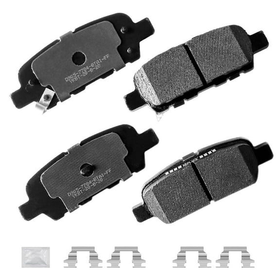ACB ZONE 4PCS Rear Ceramic Brake Pads for Nissan Altima Rogue Maxima Murano Sentra G35 G37