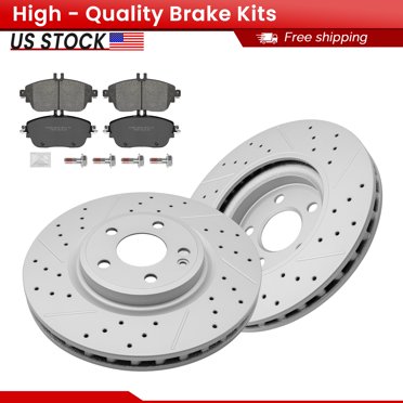 Front Ceramic Brake Pad & G-Coated Rotor Kit – MB CLA250 GLA250 Infiniti QX30 2014-2020
