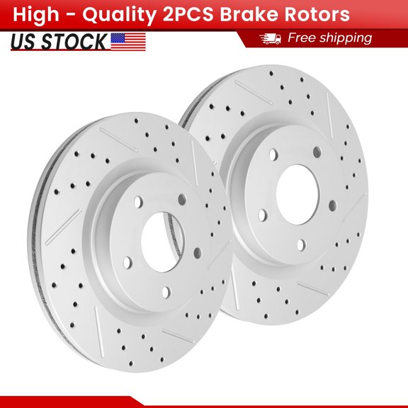 ACB ZONE Front Brake Rotors Set for Nissan Altima 2007-2023 All Models, Drilled & Slotted Disc Rotors Kit (31464LR)