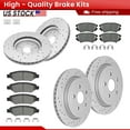 thumbnail image 1 of ACB ZONE Front Rear Brake Kits for 2010-2015 Chevrolet Camaro, Drilled Slotted Disc Brake Rotors and Ceramic Brake Pads, 1 of 7