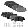 thumbnail image 1 of ACB ZONE Front & Rear Disc Ceramic Brake Pads Set w/Hardware Fit for 2012 2013 2014 2015 2016 2017 Hyundai Accent Kia Rio, 1 of 5