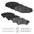 thumbnail image 1 of ACB ZONE Front & Rear Disc Ceramic Brake Pads Set w/Hardware Fit for 2012 2013 2014 2015 2016 2017 Toyota Prius V, 1 of 5