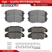 ACB ZONE Front and Rear Ceramic Brake Pads with Hardware for 2019 2020 2021 2022 2023 Mazda CX-5 P-1258, P-1846