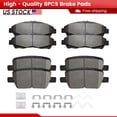 thumbnail image 1 of ACB ZONE Front and Rear Ceramic Brake Pads with Hardware for Buick Enclave Cadillac XT5 XT6 Chevrolet Blazer Traverse GMC Acadia (S-1896+S-1914), 1 of 7