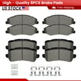 thumbnail image 1 of ACB ZONE Front and Rear Ceramic Brake Pads with Hardware for Honda Odyssey 2018-2023 All Models (S-2089+S-1698), 1 of 7
