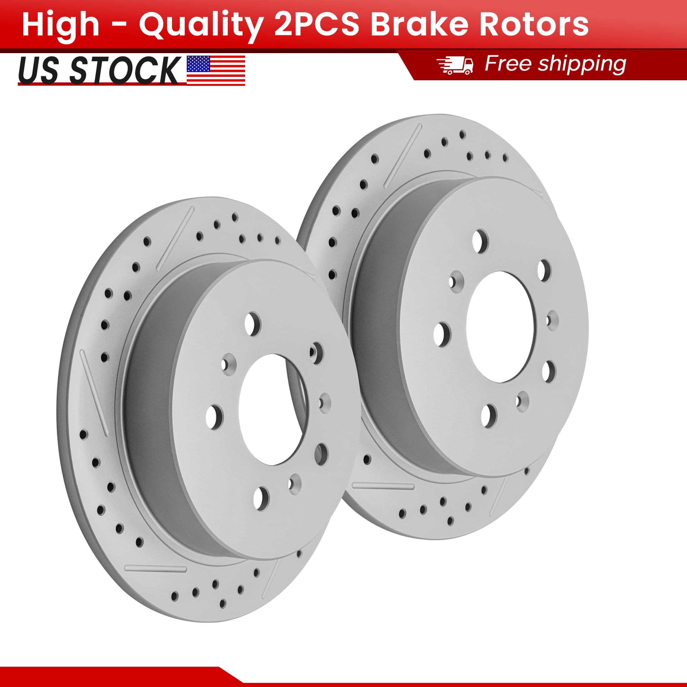 ACB ZONE Rear Brake Rotors Set for Chevrolet Impala Buick Century ...