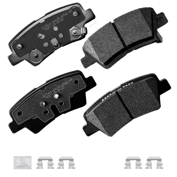 ACB ZONE Rear Ceramic Brake Pads with Hardware Fit For Hyundai Accent Elantra GT Kia Optima Rio Forte