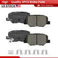 thumbnail image 1 of ACB ZONE Rear Ceramic Brake Pads with Hardware for Mitsubishi Outlander Sport Mazda 3 6 (P-1679), 1 of 7