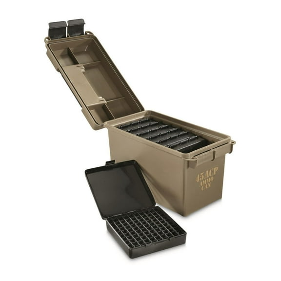 ACC45 Ammo Can Combo, Holds 700 Rounds, Bulk Ammo Storage, Stackable, USA Made, Dark Earth