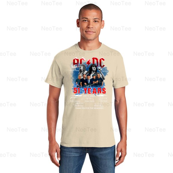 ACCC Band Anniversary Rock Music Legend Fan Tribute Hard Rock Graphic T-Shirt Unisex, up to 5XL