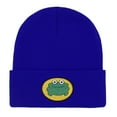 thumbnail image 1 of ACCEHUT Cartoon Frog Embroidery Knit Hat, Colorful Stretchy Beanie Cap, Lightweight Casual Unisex Blue, 1 of 4