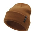thumbnail image 1 of ACCEHUT Unisex Acrylic Knit Beanie - Comfortable Winter Ski Cap in Solid Colors for Men & Women - Stretchy Cuffed Skull Hat for Warmth & Style Tan, 1 of 5
