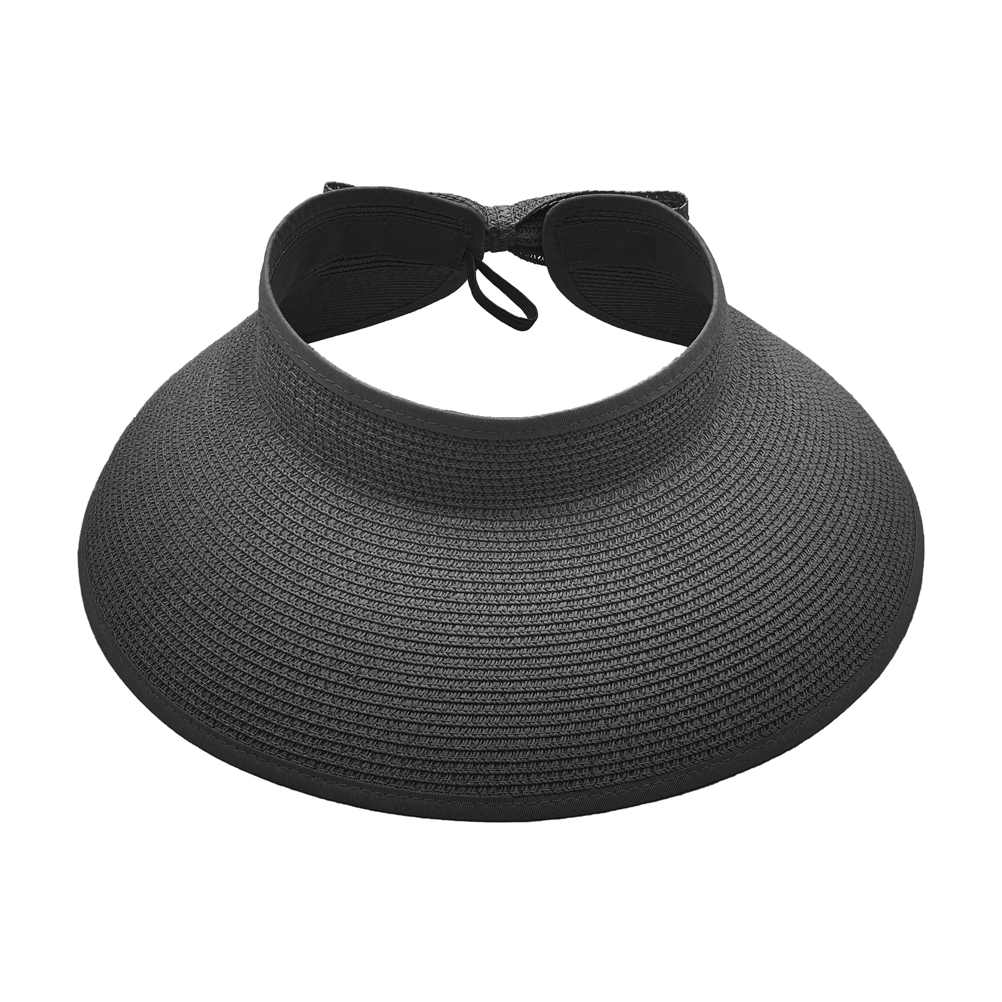 Foldable Straw Sun Visor Hat with Wide Brim, Adjustable Size, UPF 50+ Protection FURTALK Wide Brim Straw Sun Visor Hat for Women - UV UPF  main image 4