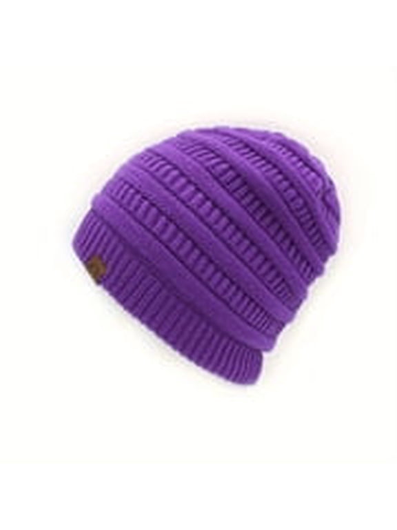 Womens Winter Slouchy Beanie Hat - Wool Blend Warm Knit Hats Snow Ladies Skully Cap