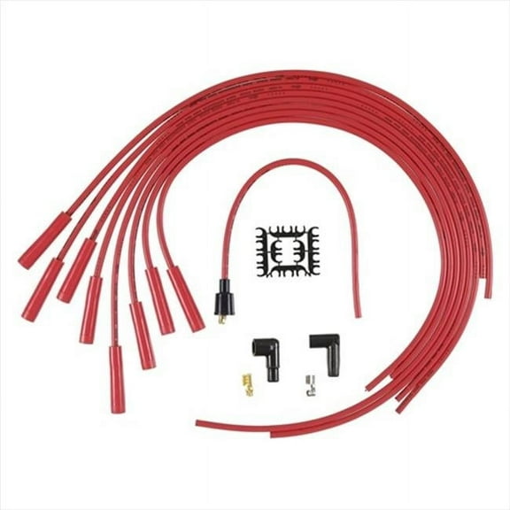 ACCEL Acc 4040R 8mm Super Stock Copper Universal Wire Set - Red