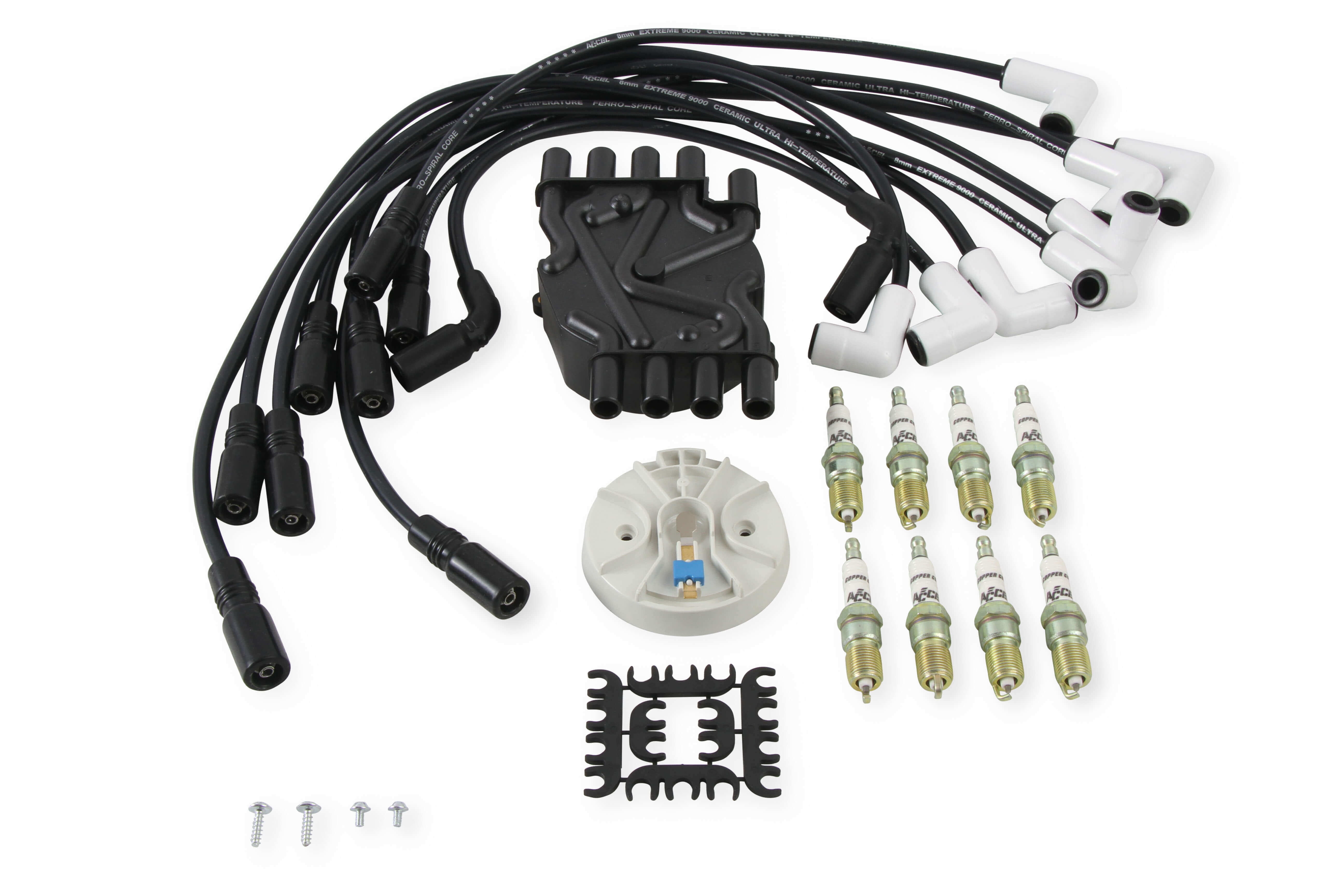 ACCEL TST3 Distributor Cap / Rotor Kit / Spark Plug / Spark Plug Wire Kit