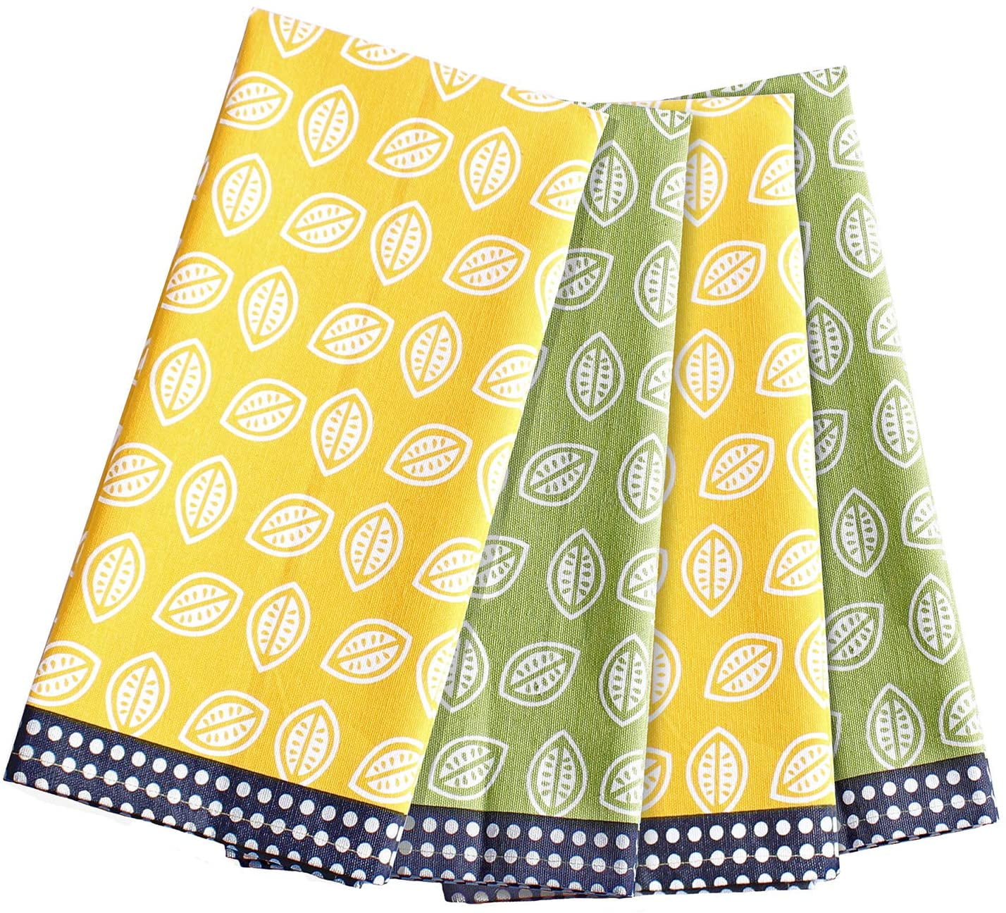 ACCENTHOME Christmas Kitchen Towels Set Of 4 - 20x28 Inch Absorbent Cotton Dish Towels