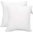 thumbnail image 1 of ACCENTHOME Pack of 2 pc Hypoallergenic Square Form Decorative Throw Pillow Inserts Couch Sham Cushion Stuffer - 18 x 18 inches, 1 of 9