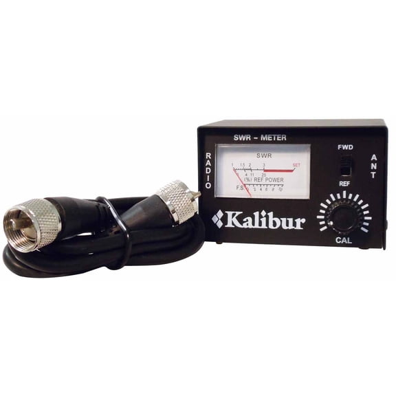 ACCESSORIES UNLIMITED - 10 WATT MINI SWR METER WITH 3 FOOT COAX CABLE WITH PL259 CONNECTORS ON EACH AUSWR