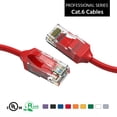 thumbnail image 1 of ACCL 0.5Ft Cat.6 28AWG Slim Ethernet Network Cable Red, 3 Pack, 1 of 1