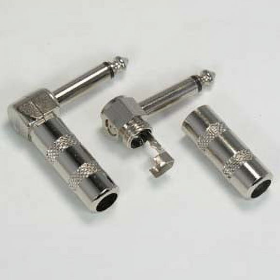 ACCL 1/4 inch Mono Right Angle Plug, 3 Pack