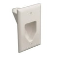 thumbnail image 1 of ACCL 1-Gang Recessed Low Voltage Cable Plate, White, 1 Pack, 1 of 1