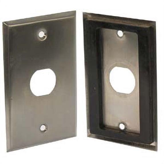 ACCL 1-Port Single Gang Stainless Steel Wallplate with Water Seal, 3 Pack
