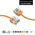 thumbnail image 1 of ACCL 10Ft Cat6A UTP Super-Slim Ethernet Network Cable 32AWG Orange, 5 Pack, 1 of 1