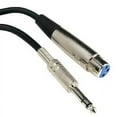 thumbnail image 1 of ACCL 10Ft XLR 3P Female to 1/4" TRS (Balanced Audio) Microphone Cable, 1 Pack, 1 of 1