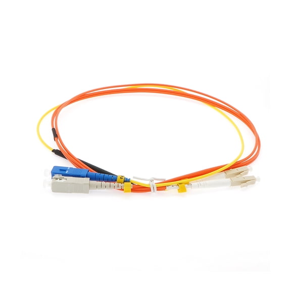 ACCL 1m Singlemode SC to OM2 LC Duplex Mode Conditioning Fiber Optic Patch Cable, 1 Pack