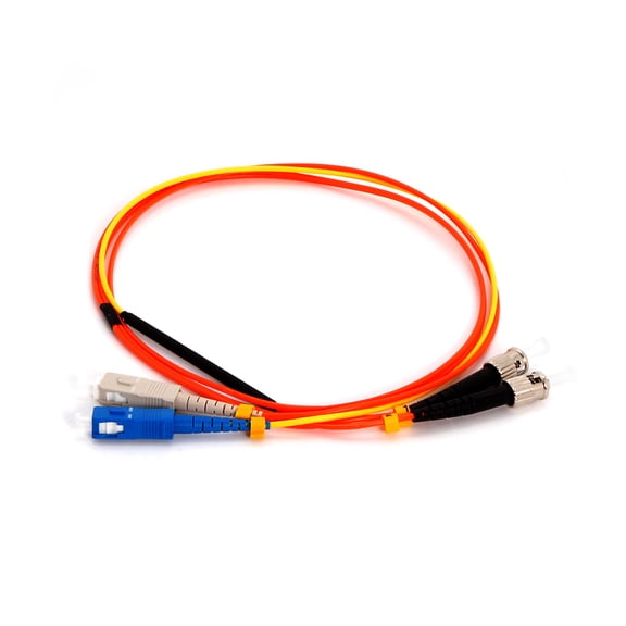 ACCL 1m Singlemode SC to OM2 ST Duplex Mode Conditioning Fiber Optic Patch Cable, 1 Pack