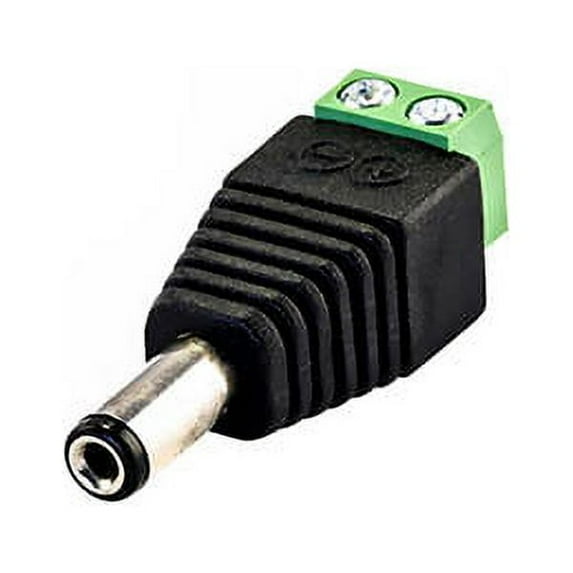 ACCL 2.1mm Round Plug with Screw Terminals, 1 Pack