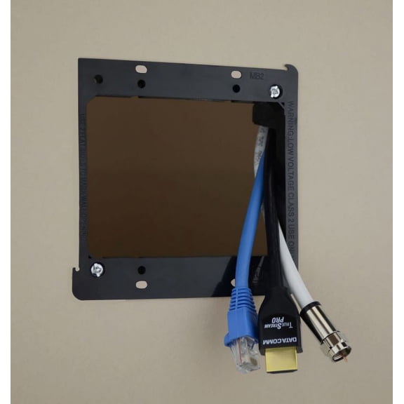 ACCL 2-Gang Low Voltage Mounting Bracket For Cable Plate, 1 Pack