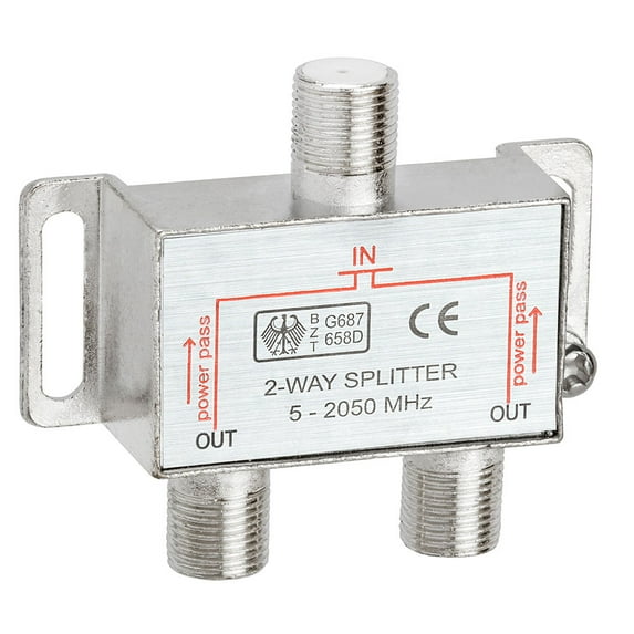 ACCL 2-Way Splitter 5-2050MHz F-Type, 25 Pack