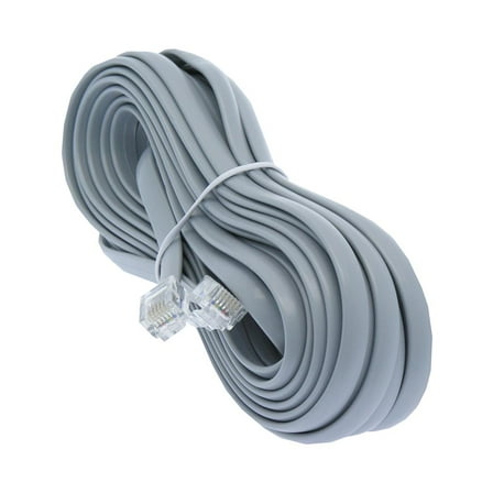 ACCL 25Ft RJ12 Modular Cable Straight, 4 Pack