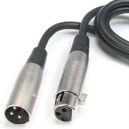 ACCL 25Ft XLR 3P Male/Female Balanced Audio Microphone Cable, 4 Pack