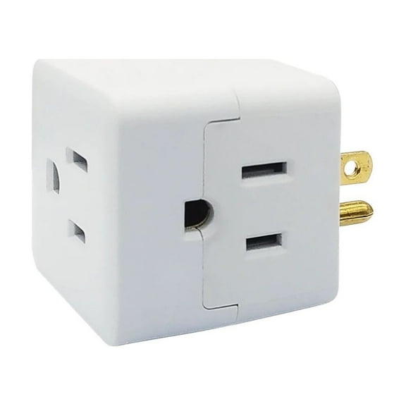 ACCL 3 Outlet Cube Adapter, 1 Pack