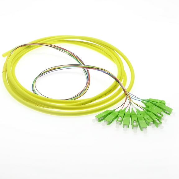 ACCL 3m 12-Fiber SC/APC Singlemode Pigtail Yellow, 1 Pack