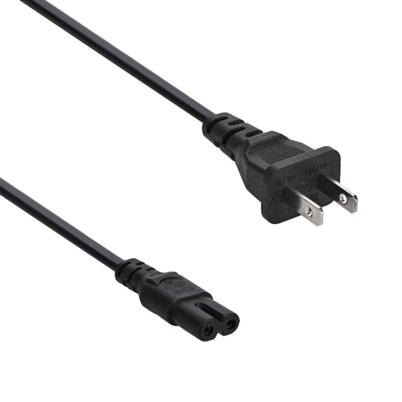 ACCL 4Ft 2-Prong Figure-8 Power Cord 18/2, 10 Pack