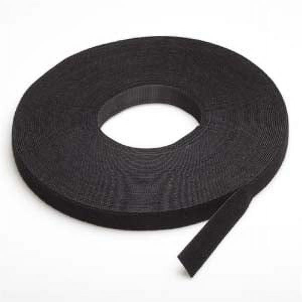 ACCL 50Ft 0.8" Width Fastening Strap Tape Black, 1 Pack