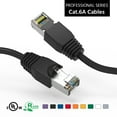 thumbnail image 1 of ACCL 5Ft Cat6A Shielded (SSTP) Ethernet Network Booted Cable Black, 3 Pack, 1 of 1